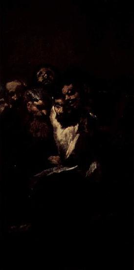 Francisco de Goya Lesende Manner Sweden oil painting art